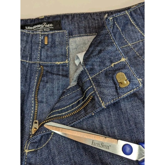 NWT London Jean 100% Cotton Dark Wash Flare Jeans Size 8 - Picture 8 of 11